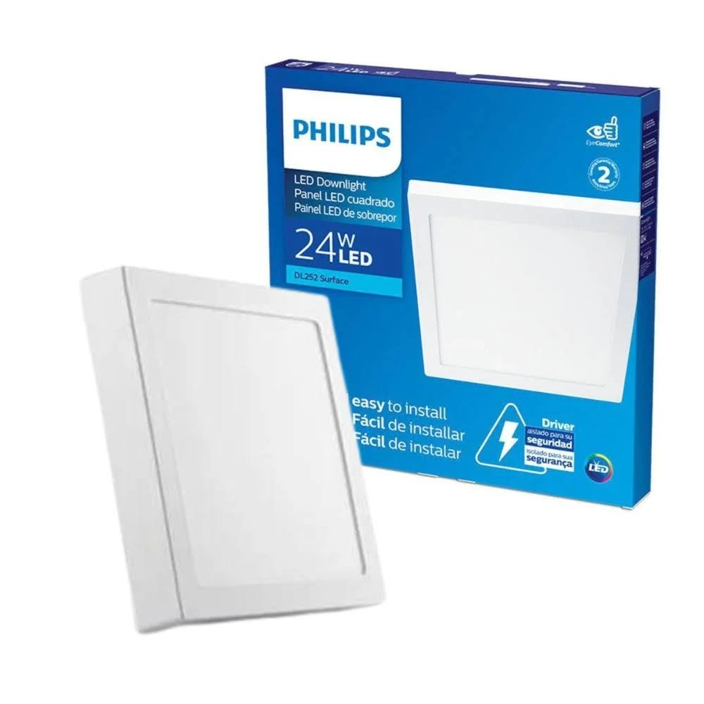 iluminação de LED Philips de 24W, fácil de instalar, ideal para iluminação de led em ambientes residenciais, com design moderno e eficiente.