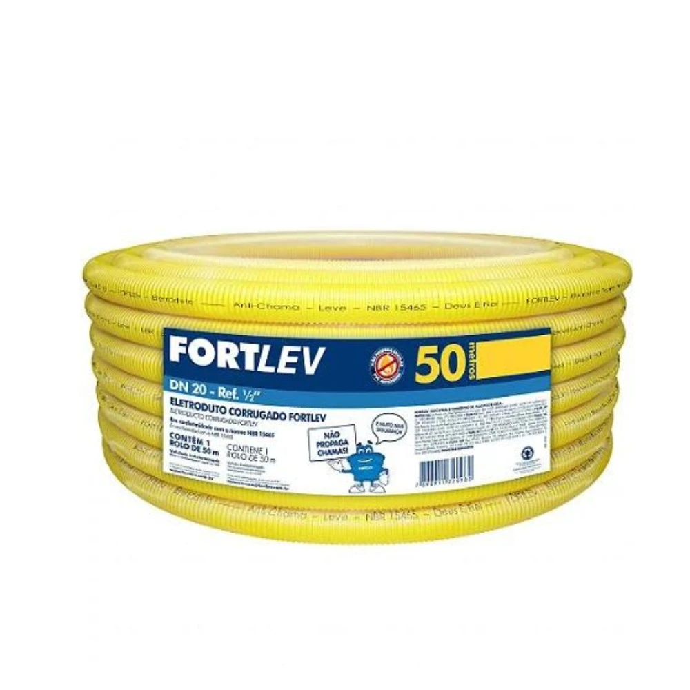 Eletroduto Corrugado 20mm Fortlev