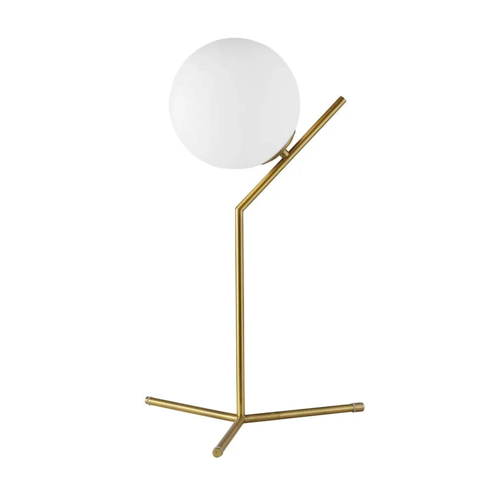 Luminária Mesa Dubai Globo Gold Blumenau