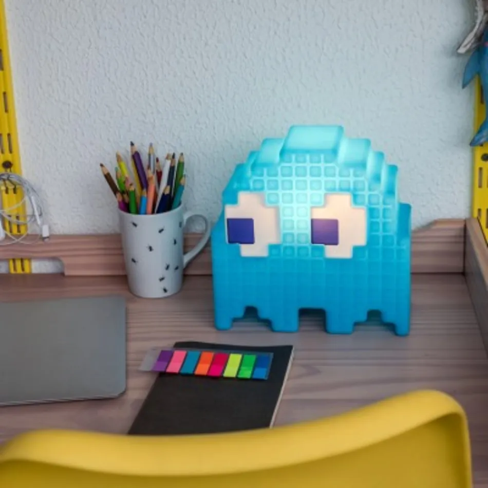 Luminária Fantasminha Azul Pac-Man