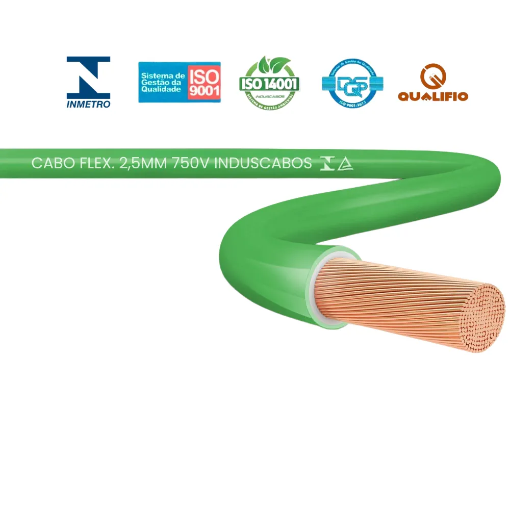 Cabo Flexível 2.5mm 750V Induscabos