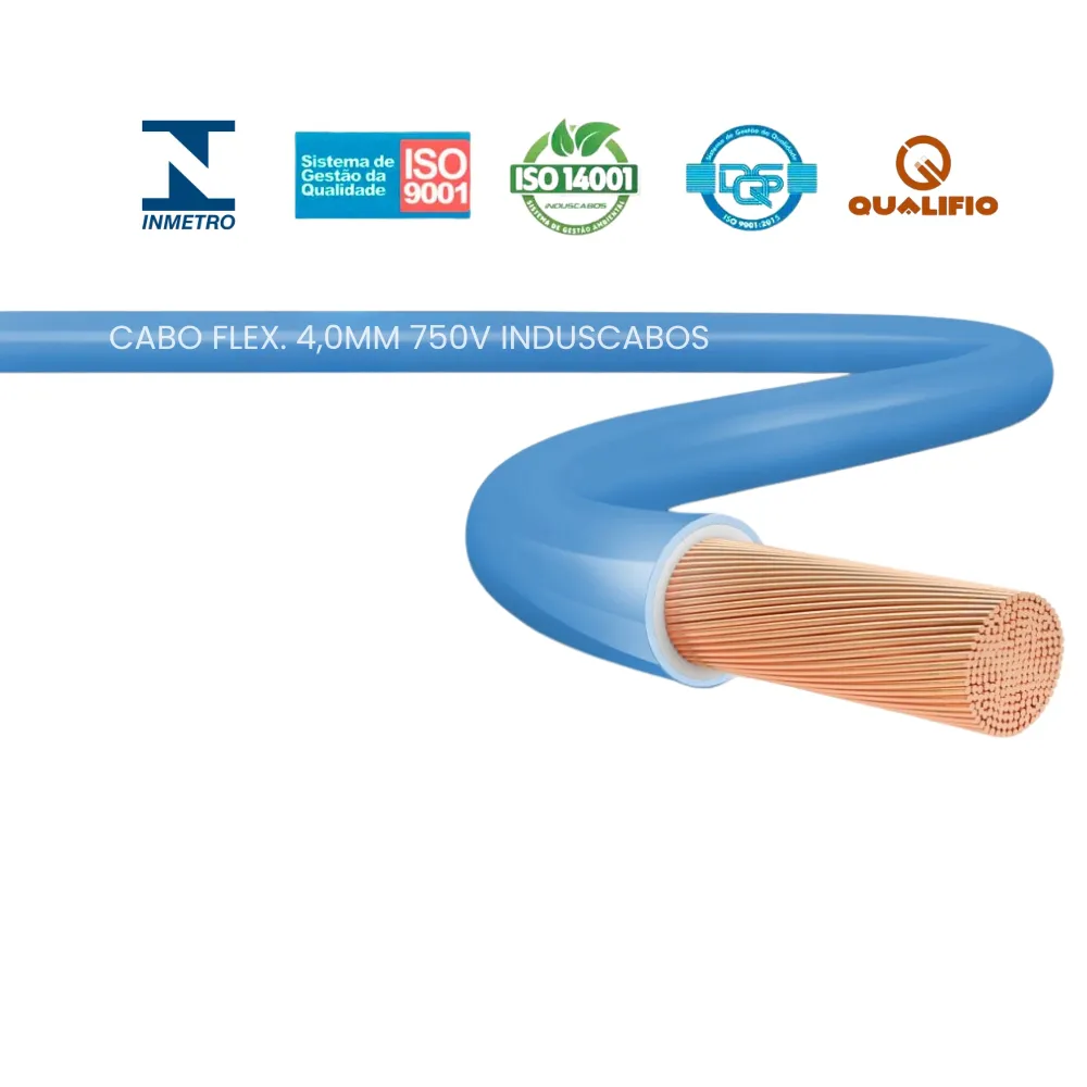 Cabo Flexível 4.0mm 750V Induscabos