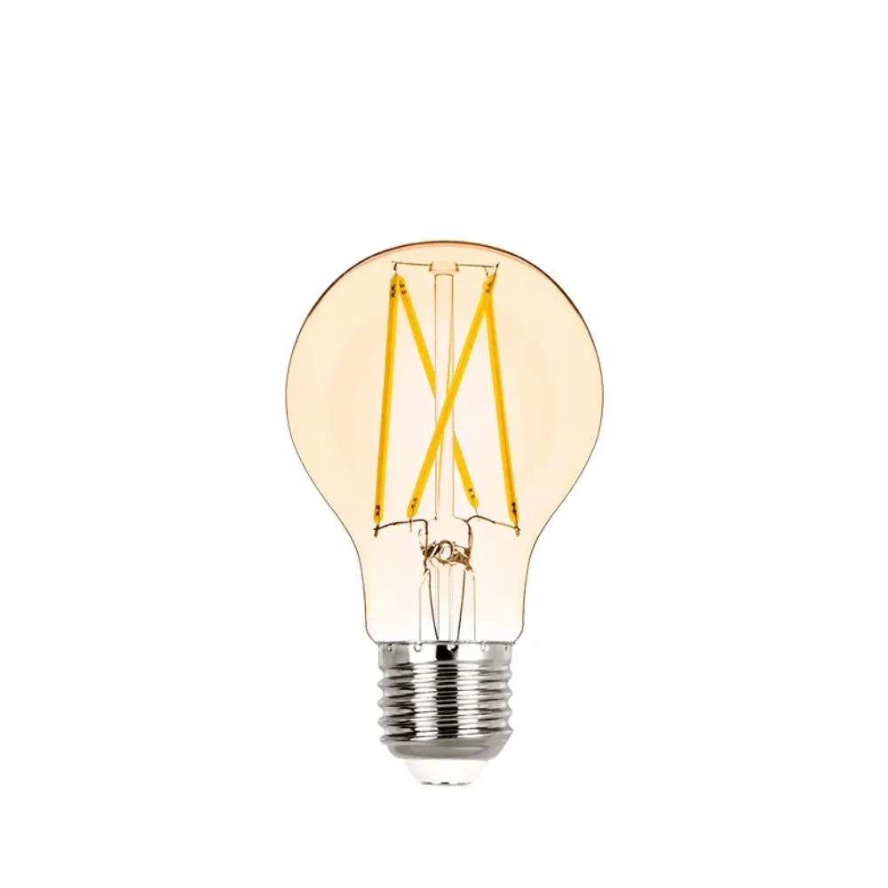 Lâmpada LED Bulbo Filamento 2W Âmbar E27 Stella