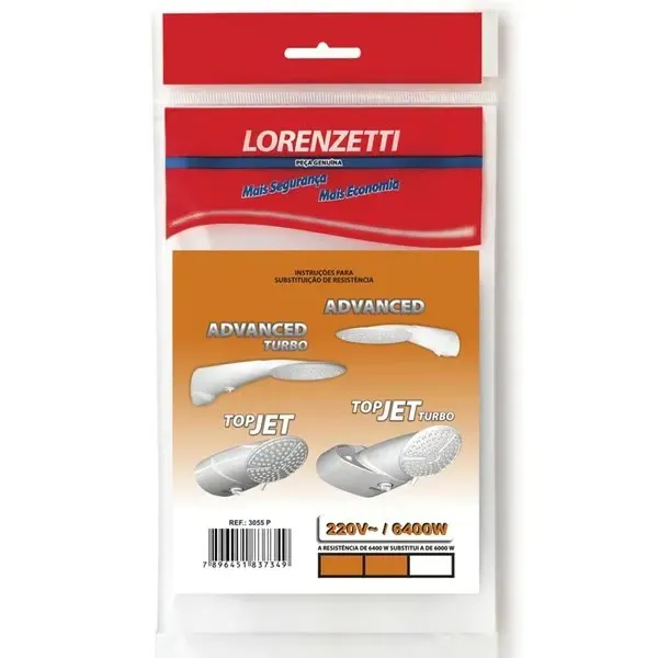 Resistência Advanced e Top Jet 220V 6400W Lorenzetti
