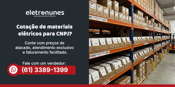 Cotação de materiais elétricos para CNPJ