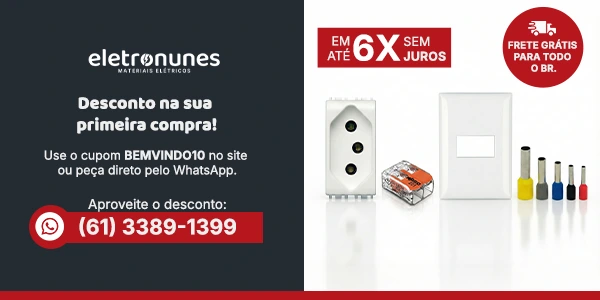 Cupom de desconto BEMVINDO10 na primeira compra